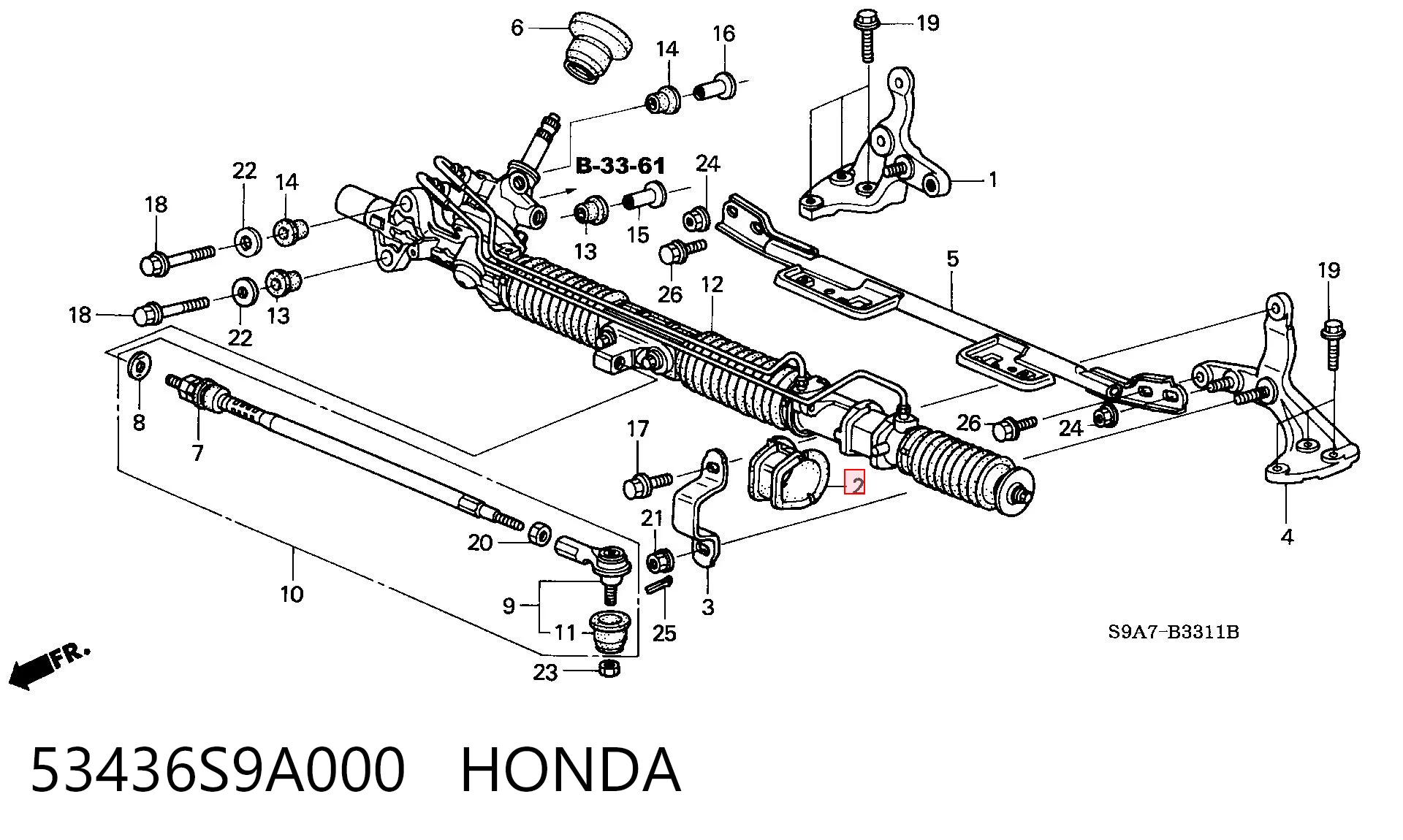 53436S9A000 Honda