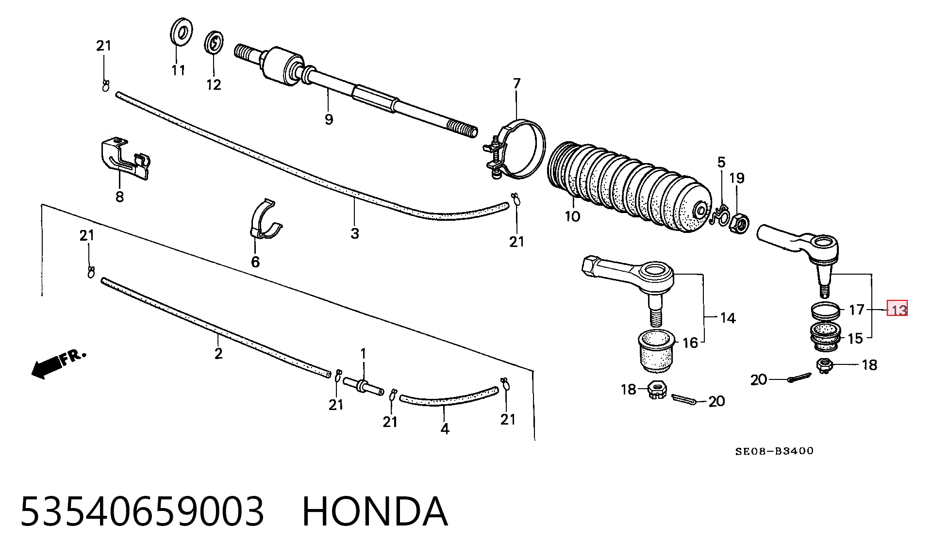 Купить NSTR5001 NIPPON MOTORS Наконечник рулевой тяги, внешний