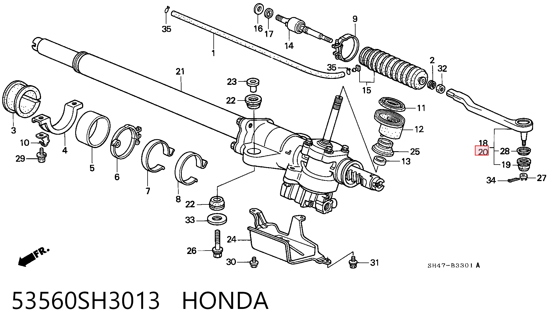 Рулевой наконечник NSTR5002L NIPPON MOTORS