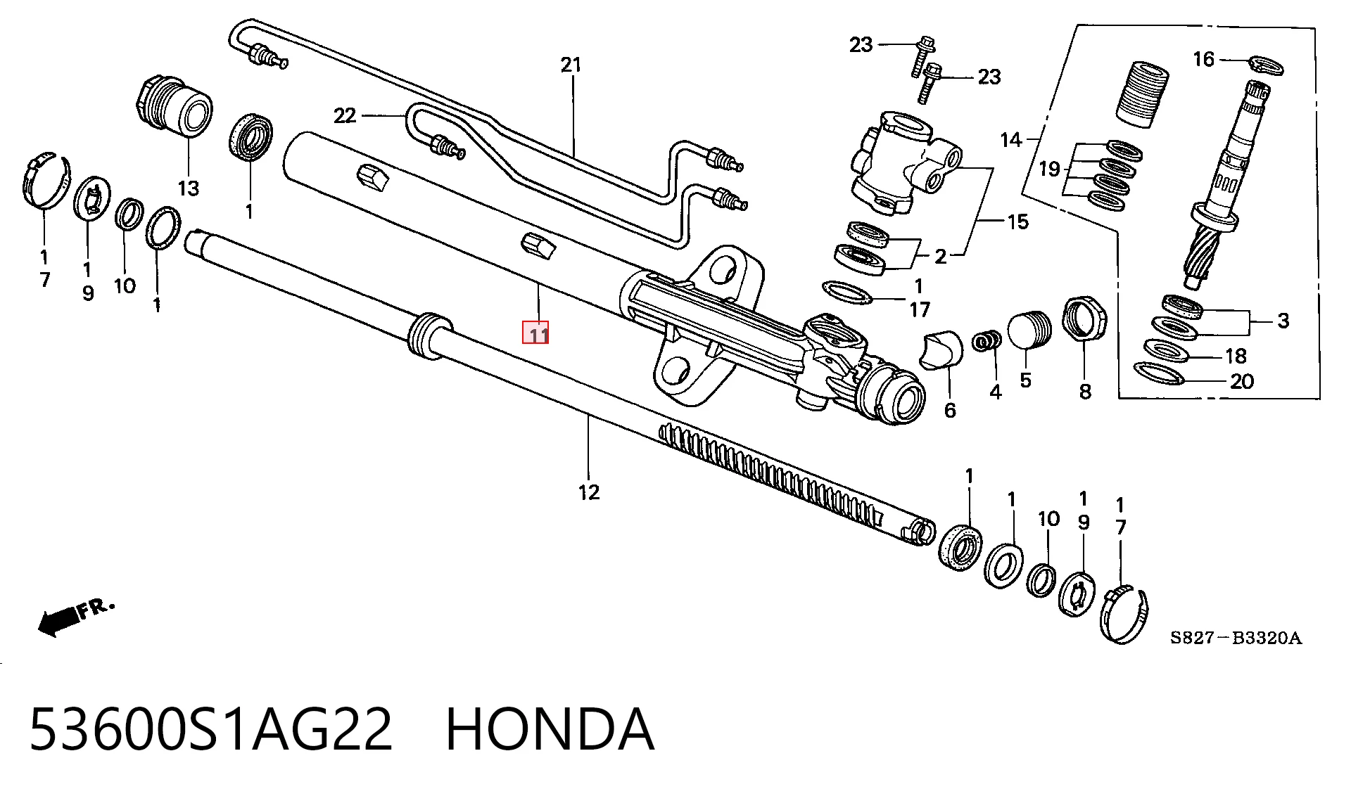 Управление рулевое в сборе на Honda Accord VI CG