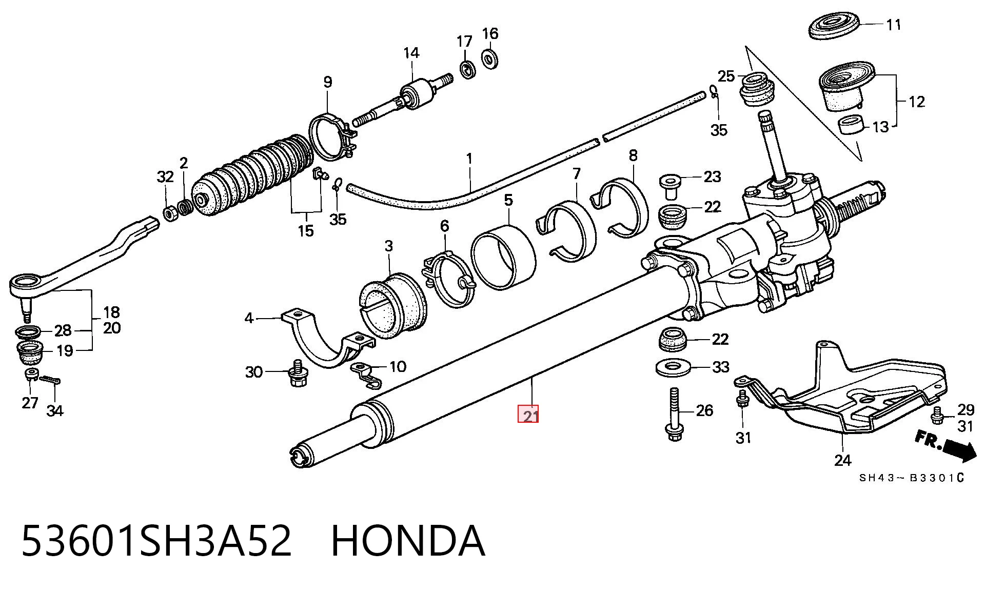 Купить QEB000260 Rover Рулевая рейка