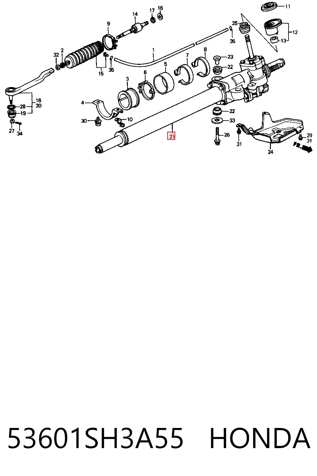 Рулевая рейка QEB000260 Rover