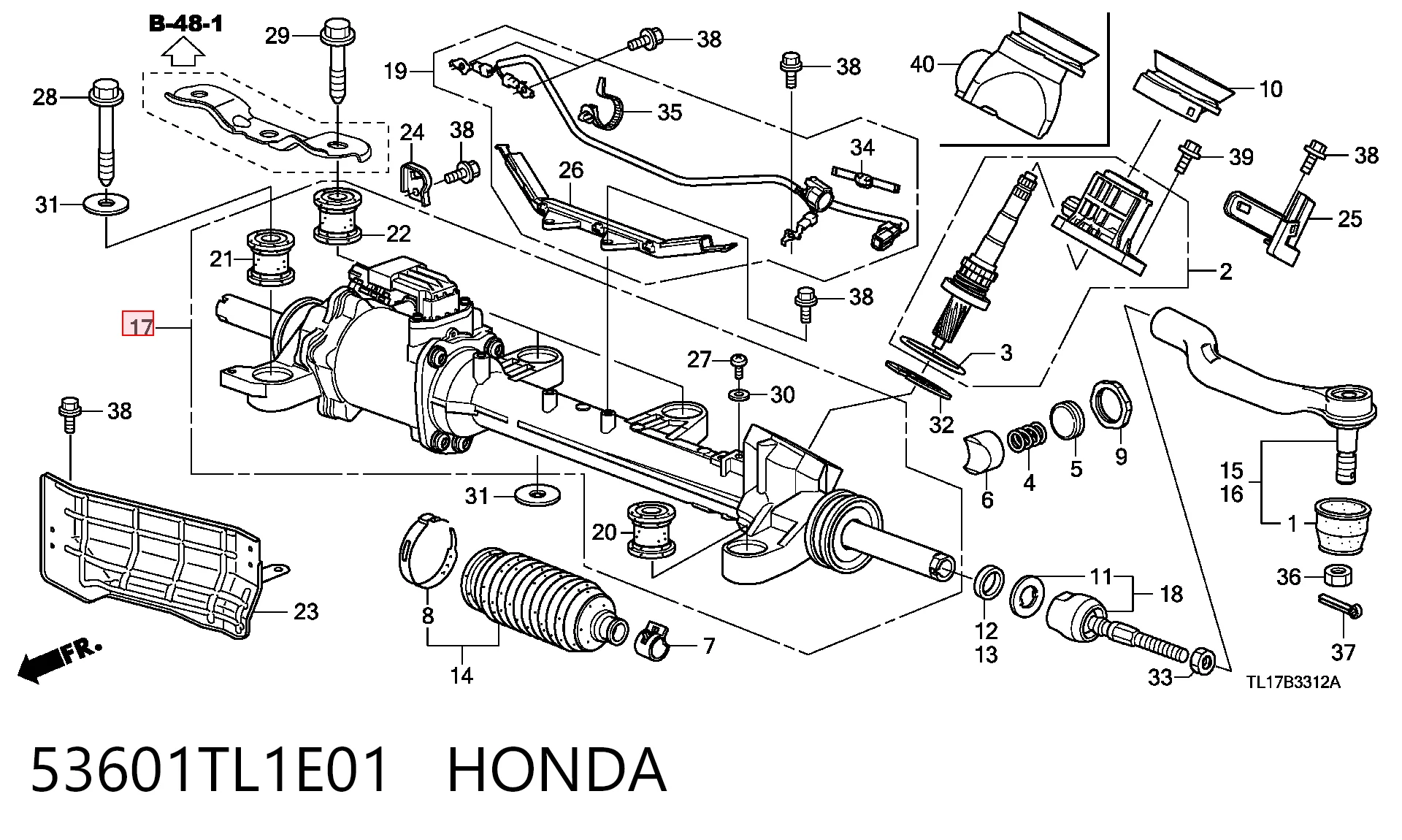 Рулевая рейка E4222 Motorherz