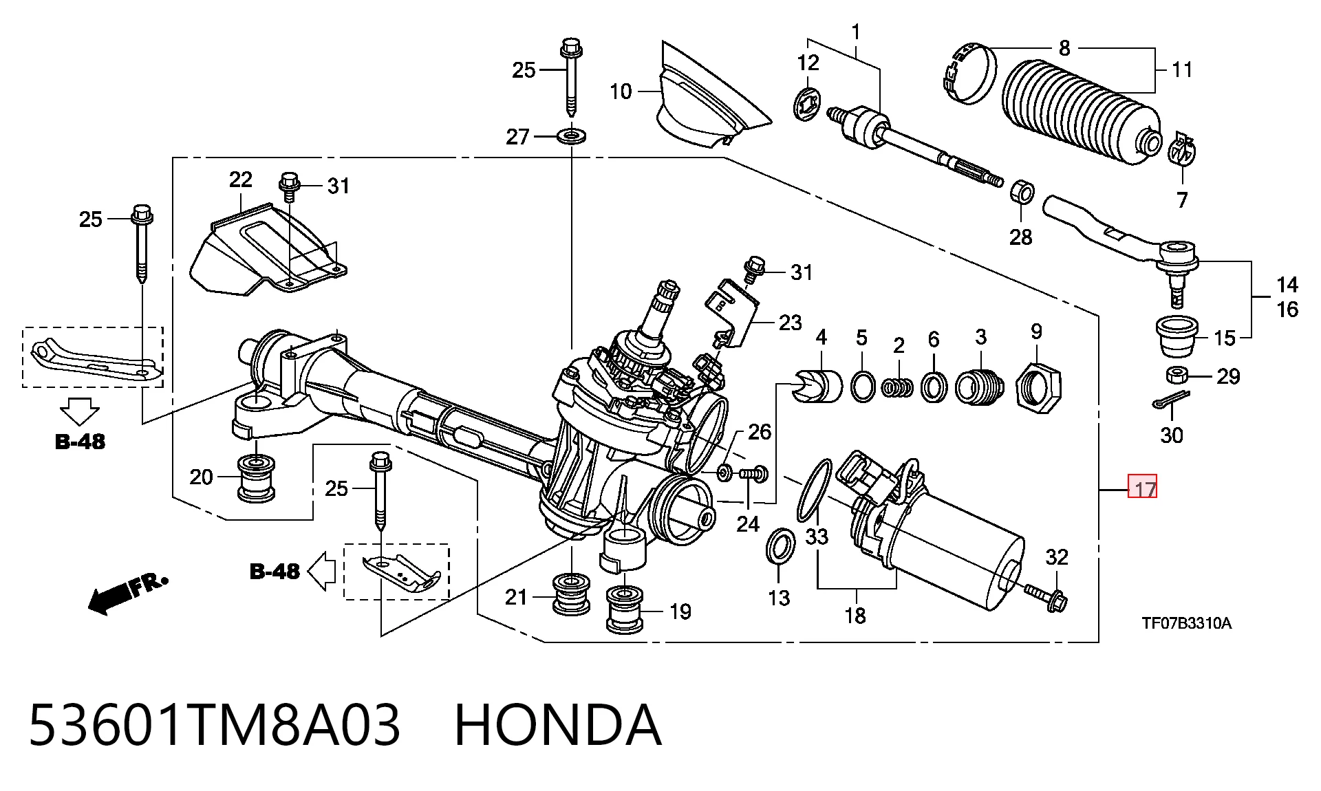 Рулевая рейка SG03650 Turbo Motor