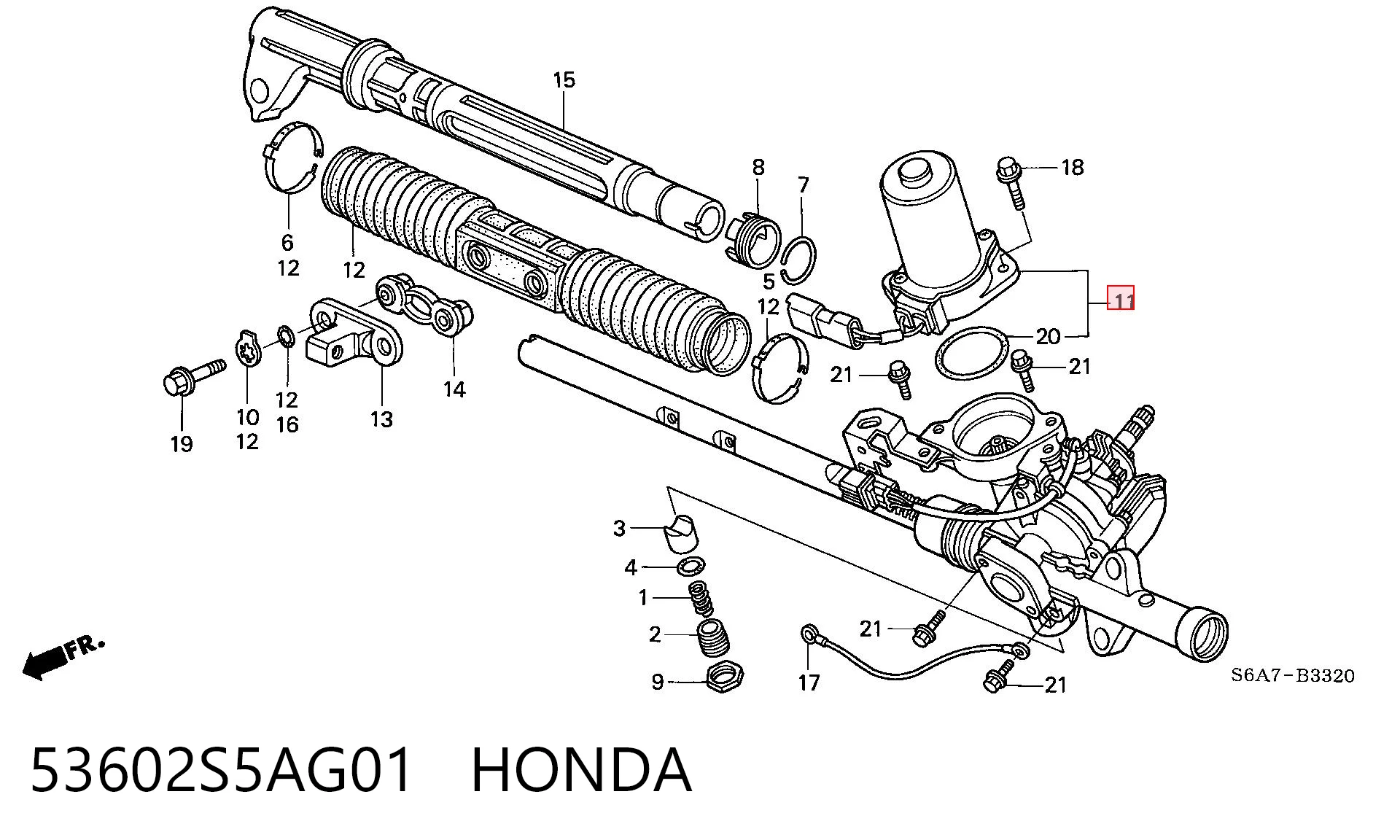 53602S5AG01 Honda