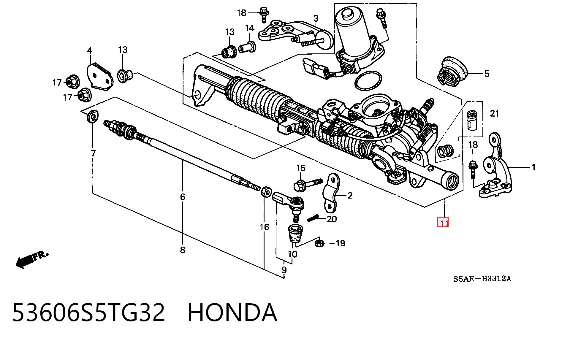 Управление рулевое в сборе на Honda Civic VII EU, EP, EV