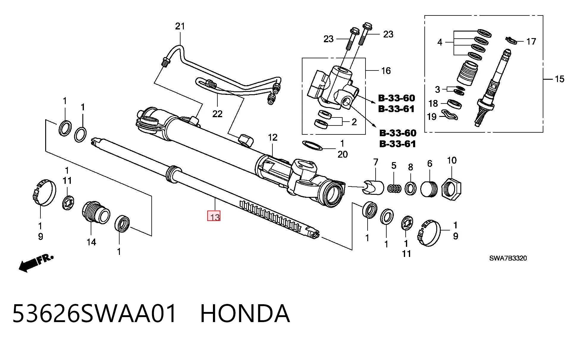 53626SWAA01 Honda 