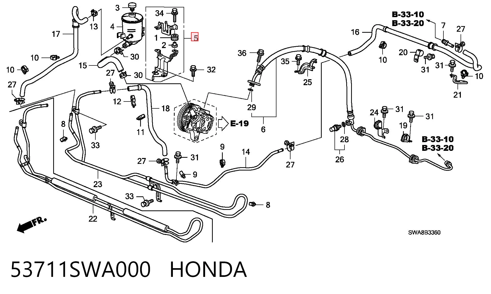 53711SWA000 Honda 