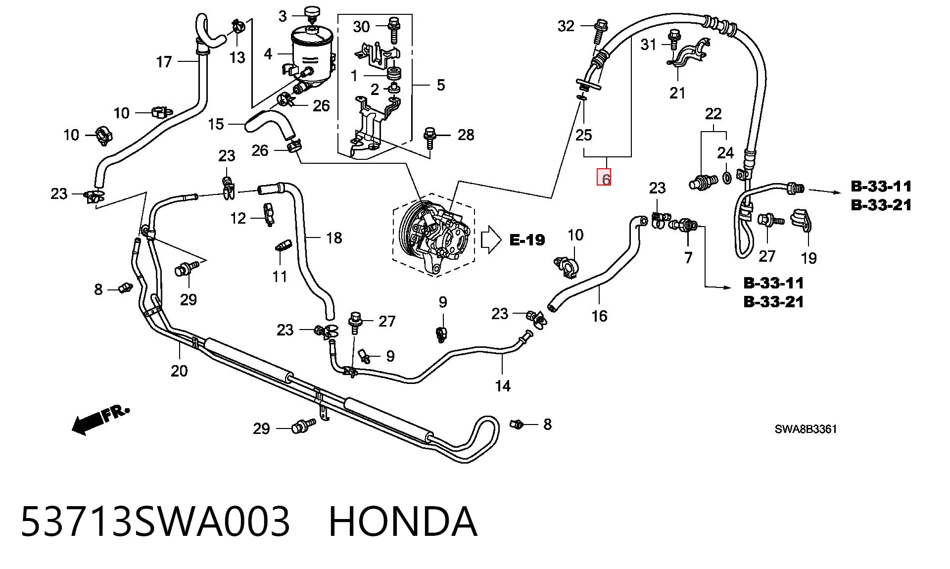 53713SWA003 Honda 