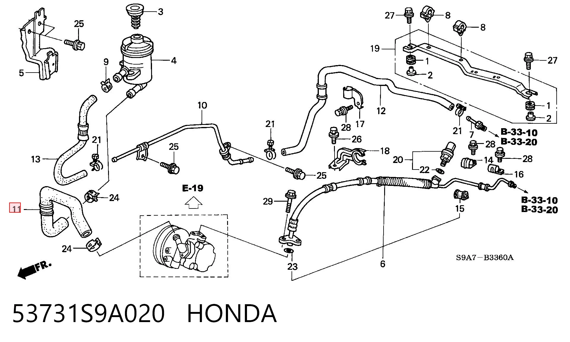 53731S9A020 Honda 