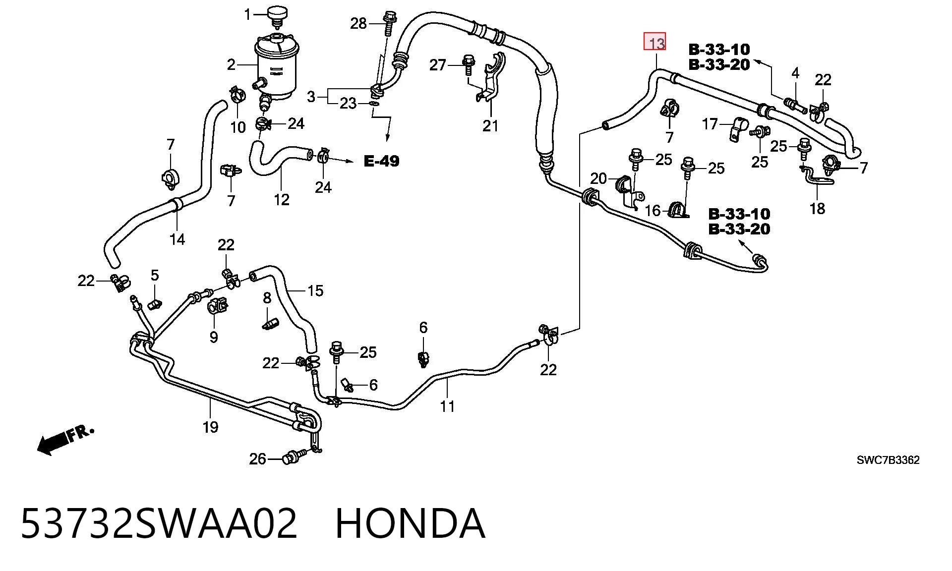 53732SWAA02 Honda 
