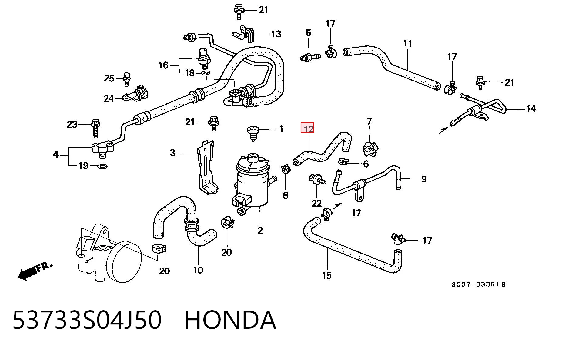 53733S04J50 Honda 