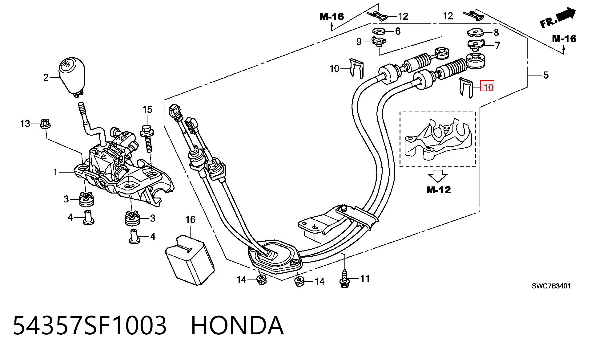 54357SF1003 Honda