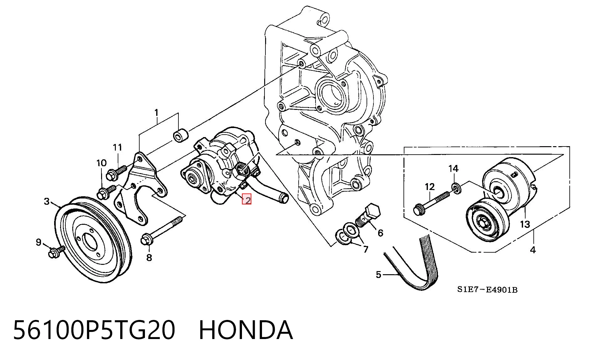 Насос гидравлики Honda Accord V седан (CC7) (1993 - 1996) цена, от 105.99 USD