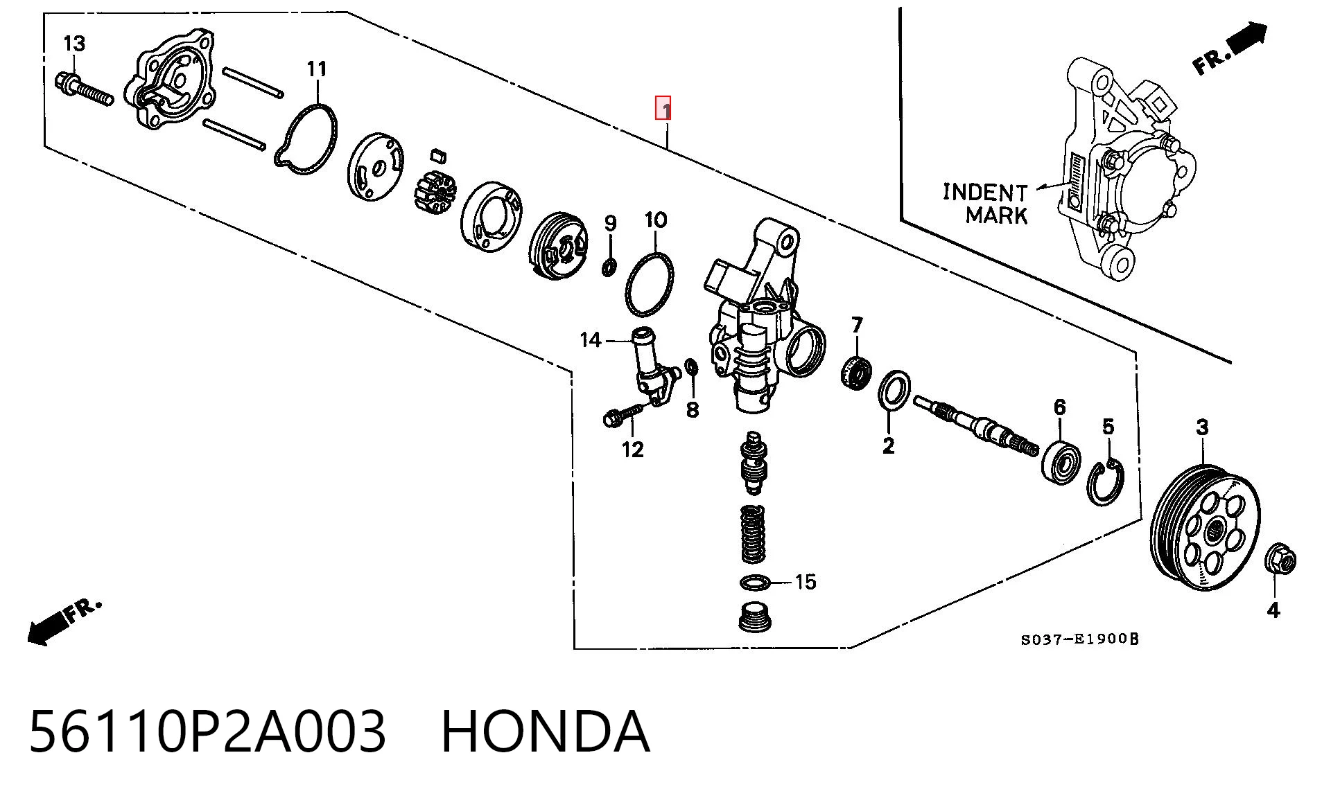 ГУР руля на Honda CR-V I RD