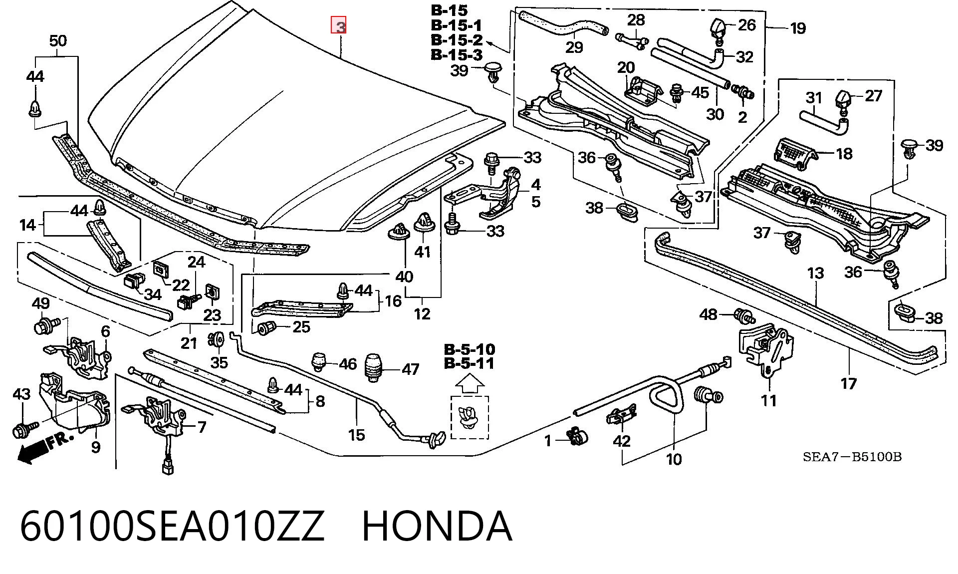 Капот на Honda Accord VII CL, CM