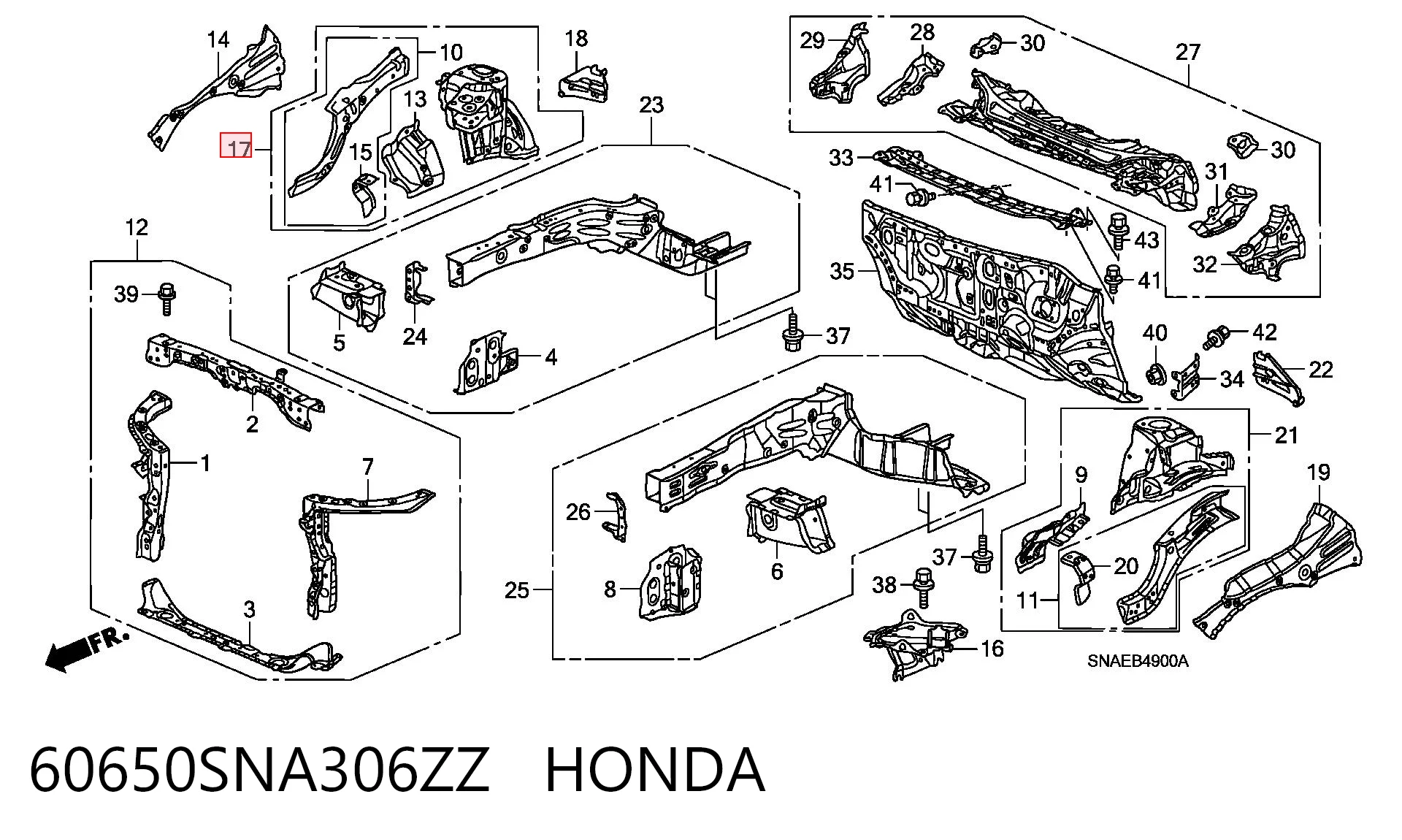 60650SNA306ZZ Honda 