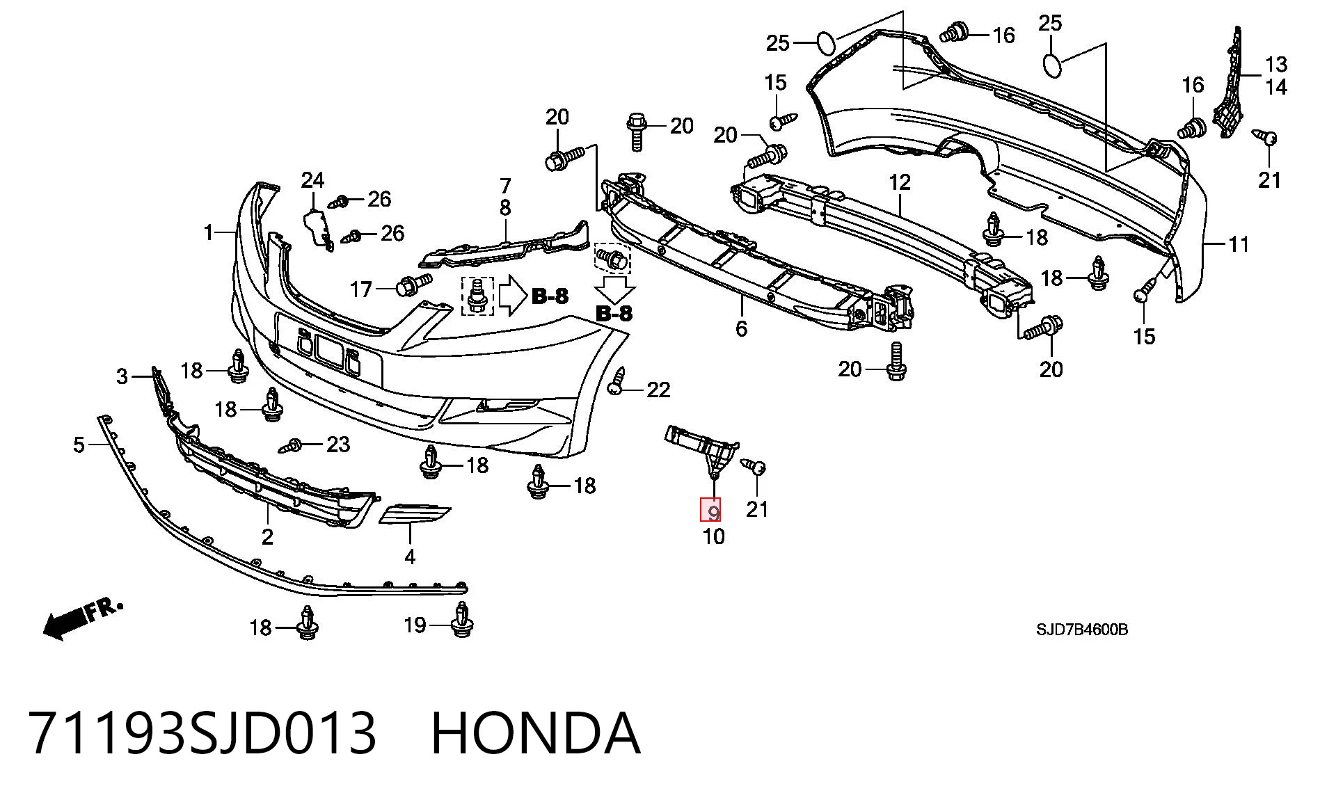 71193SJD013 Honda