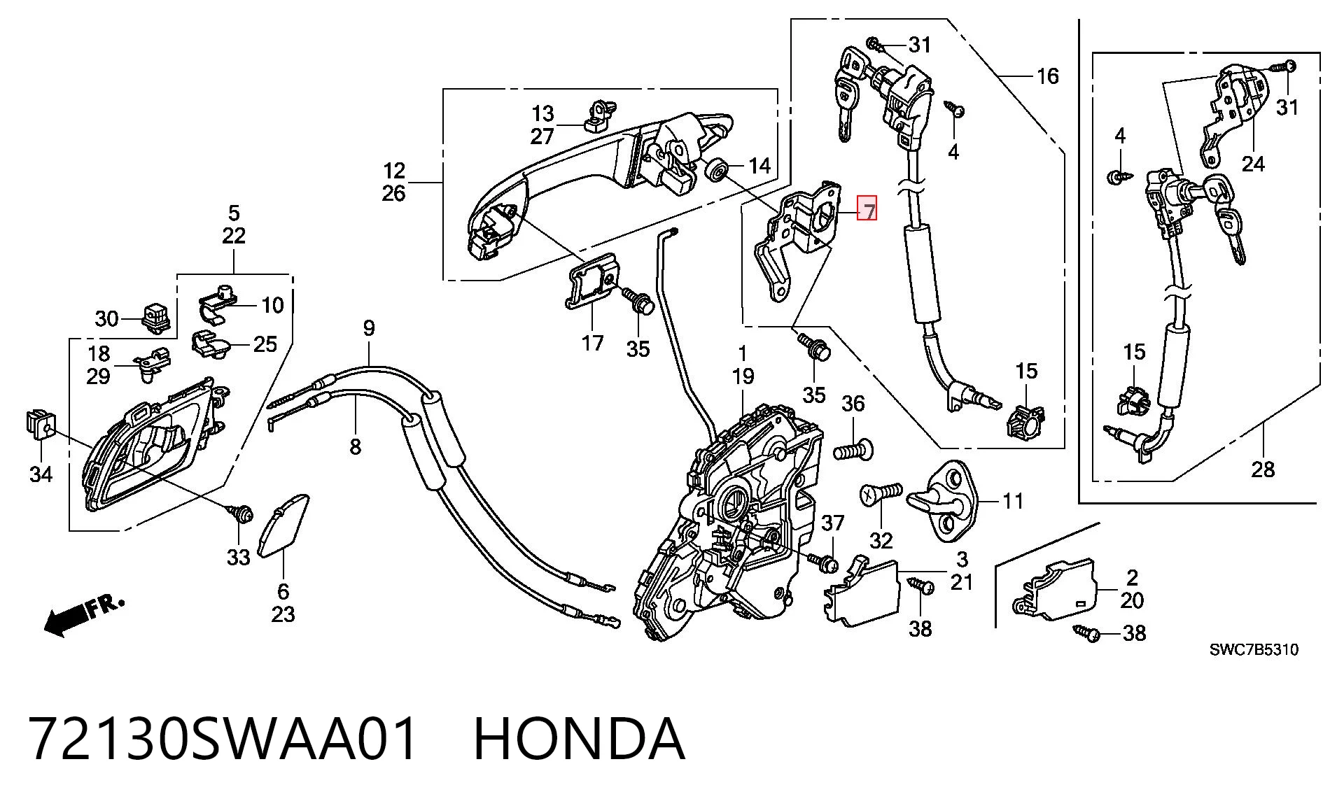72130SWAA01 Honda 