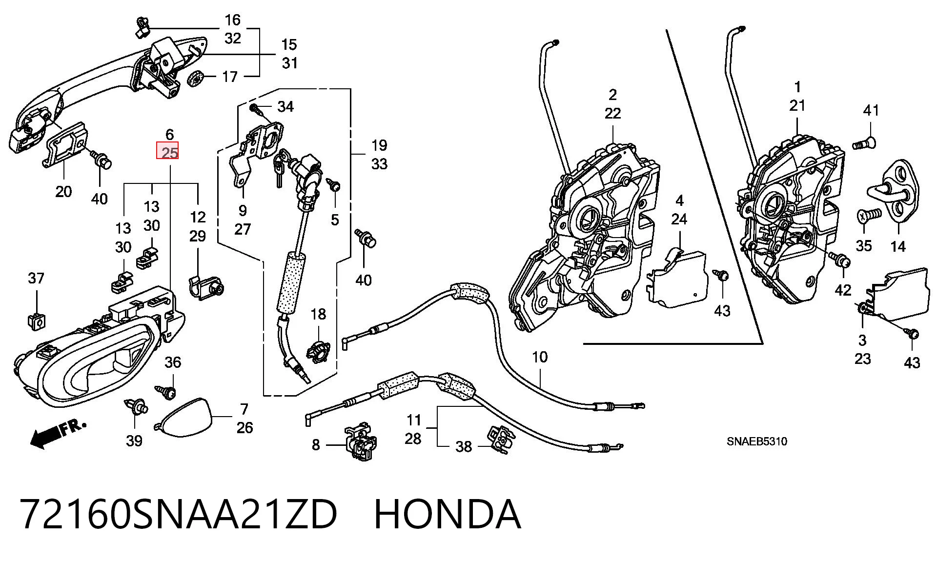 72160SNAA21ZD Honda 