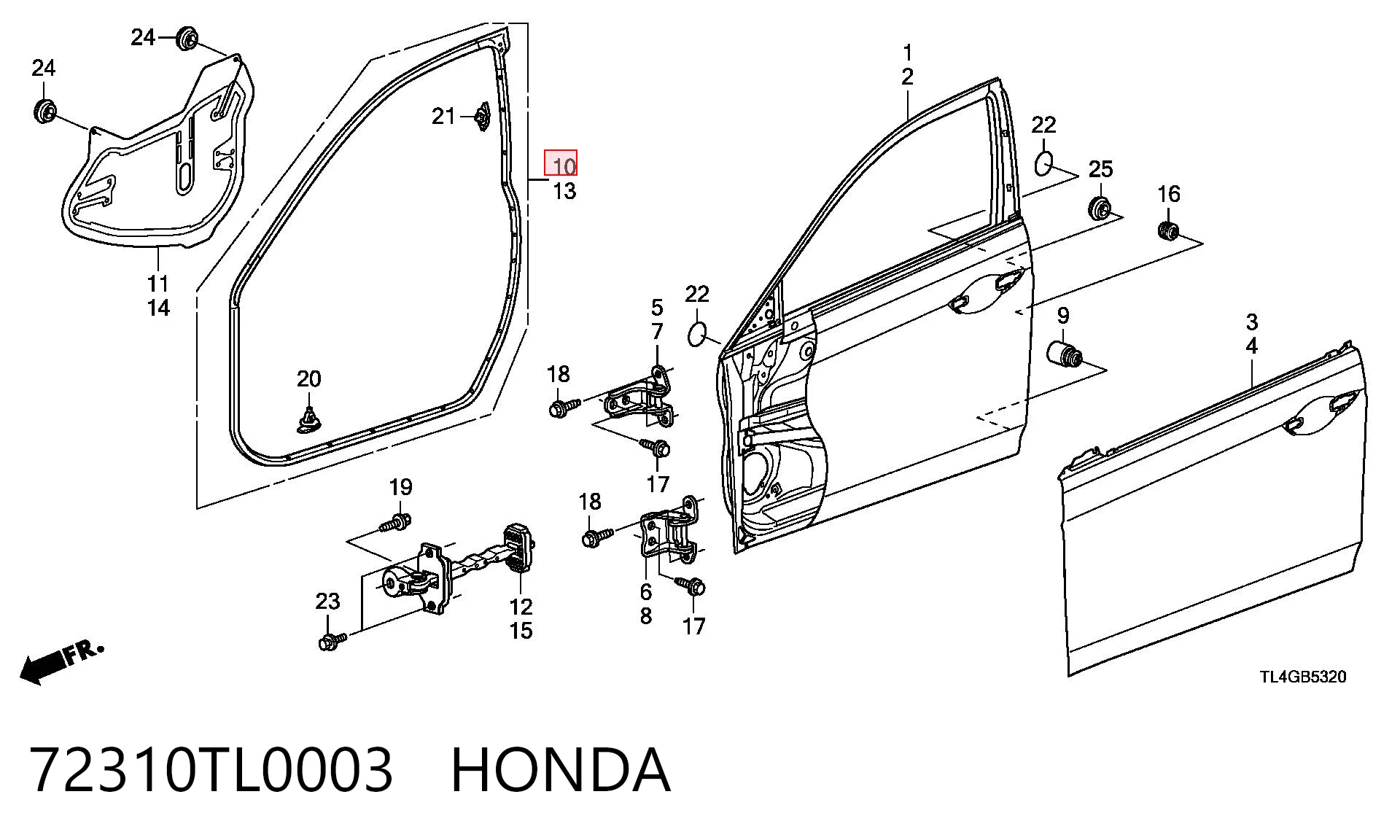 72310TL0003 Honda 