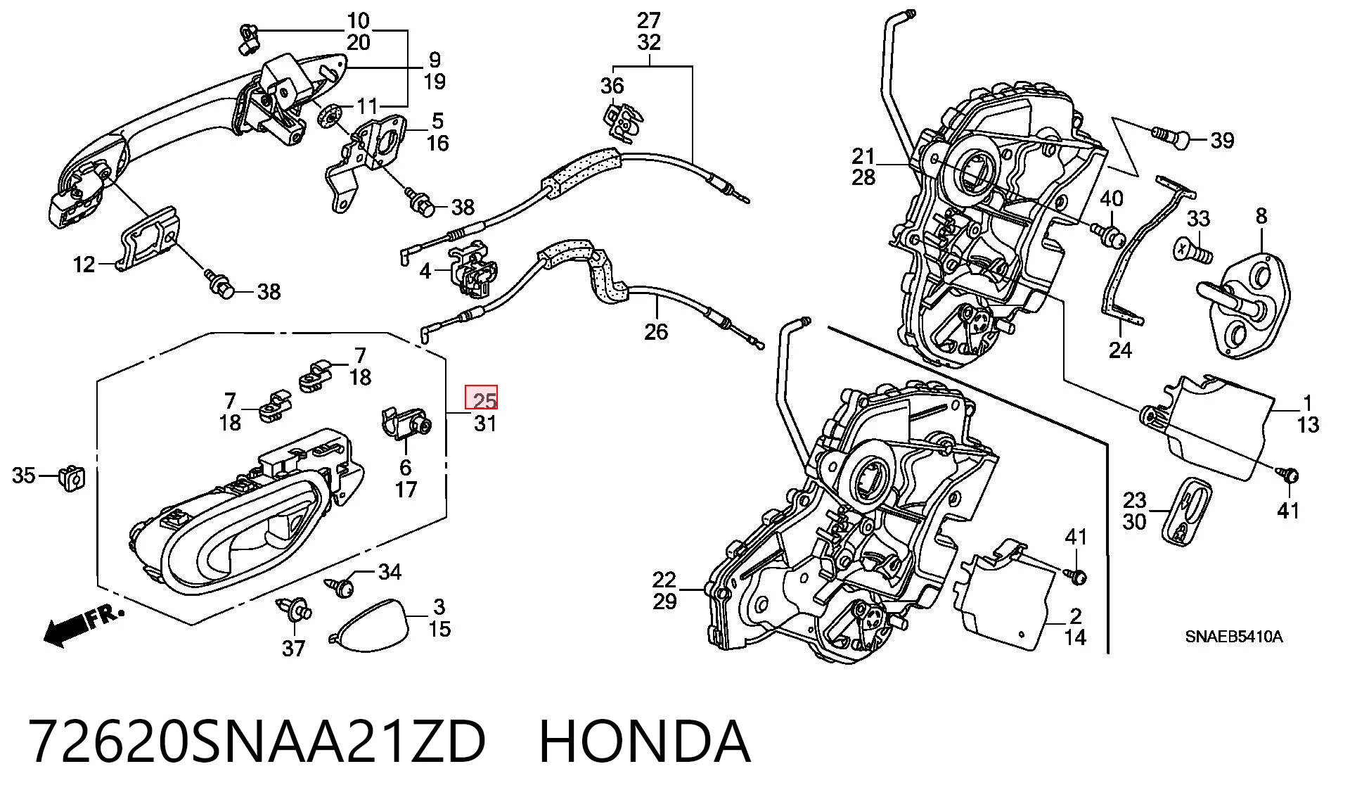72620SNAA21ZD Honda 