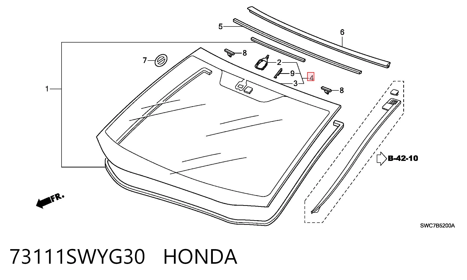 Стекло лобовое Pilkington GS3010D12P цена, от 95.75 USD