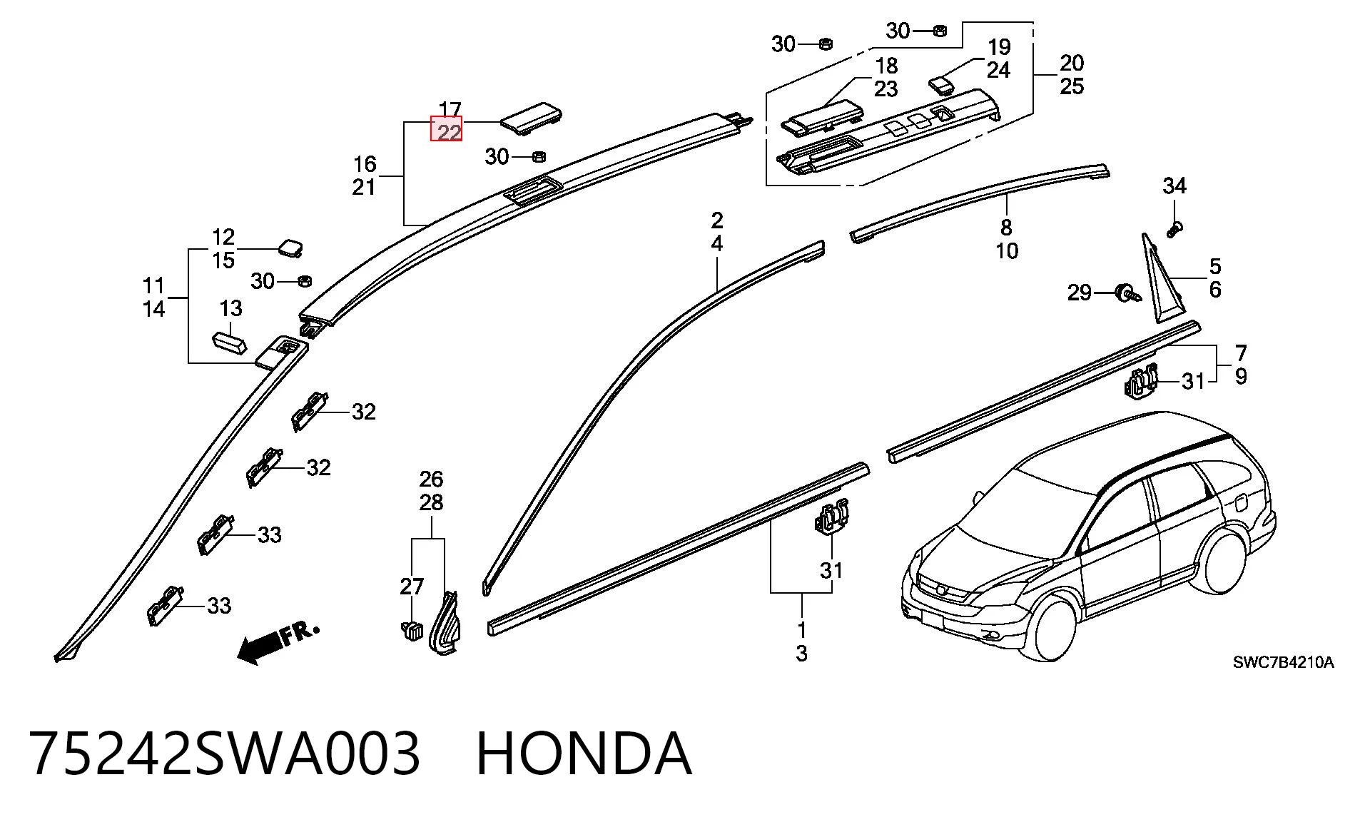 75242SWA003 Honda 