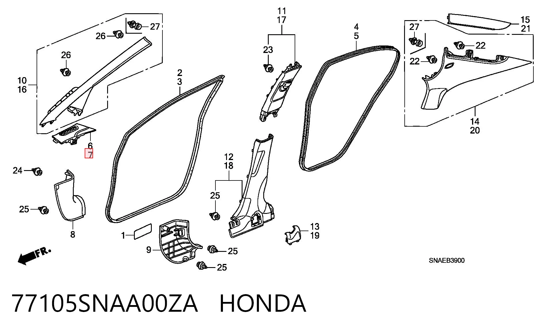 77105SNAA00ZA Honda 