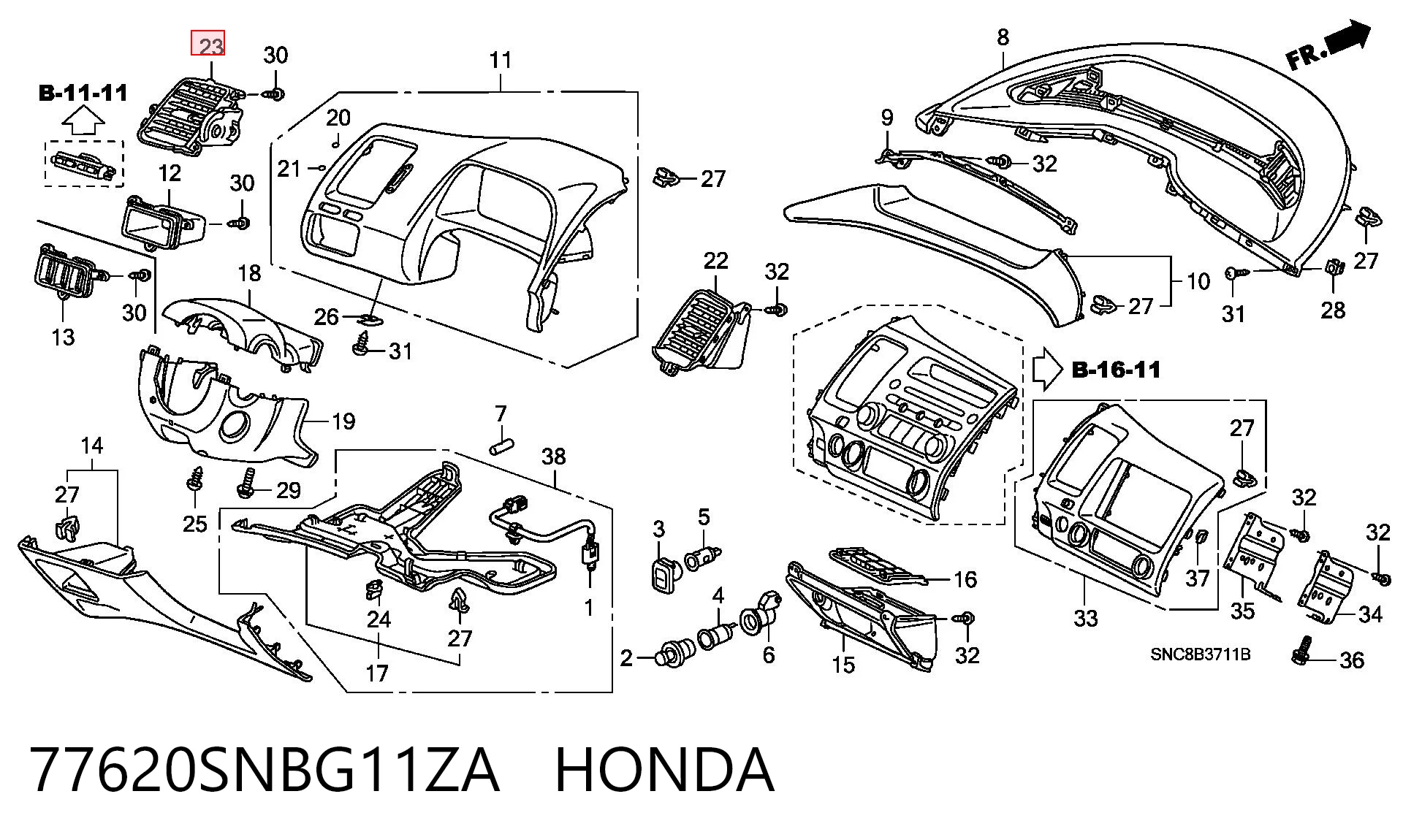77620SNBG11ZA Honda 