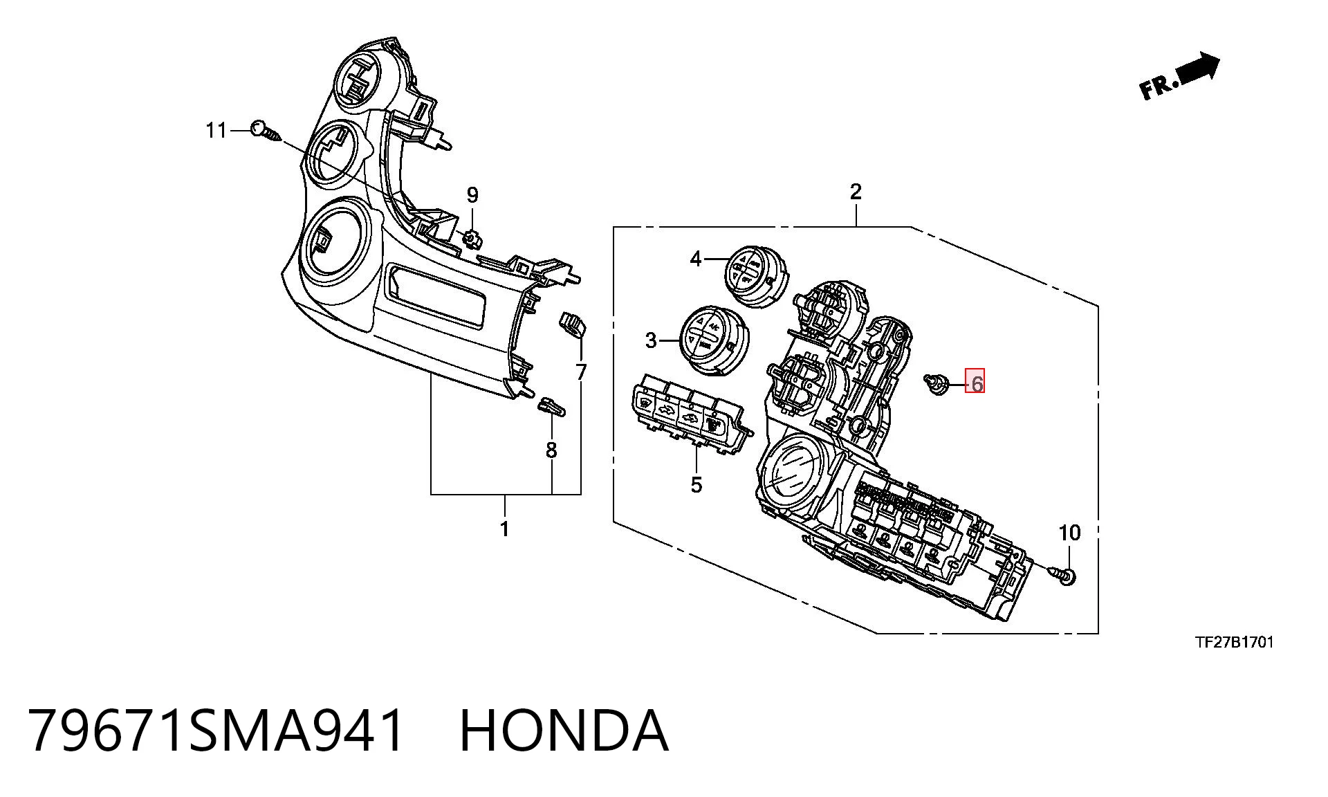 79671SMA941 Honda 