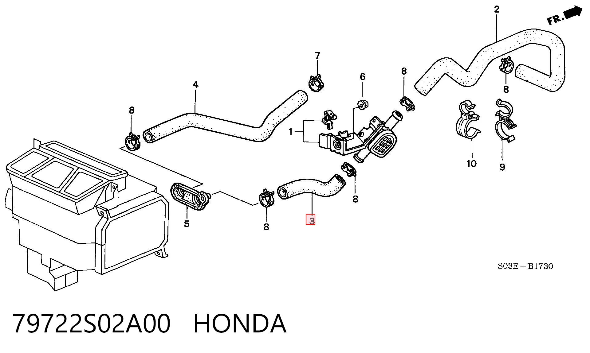 79722S02A00 Honda 