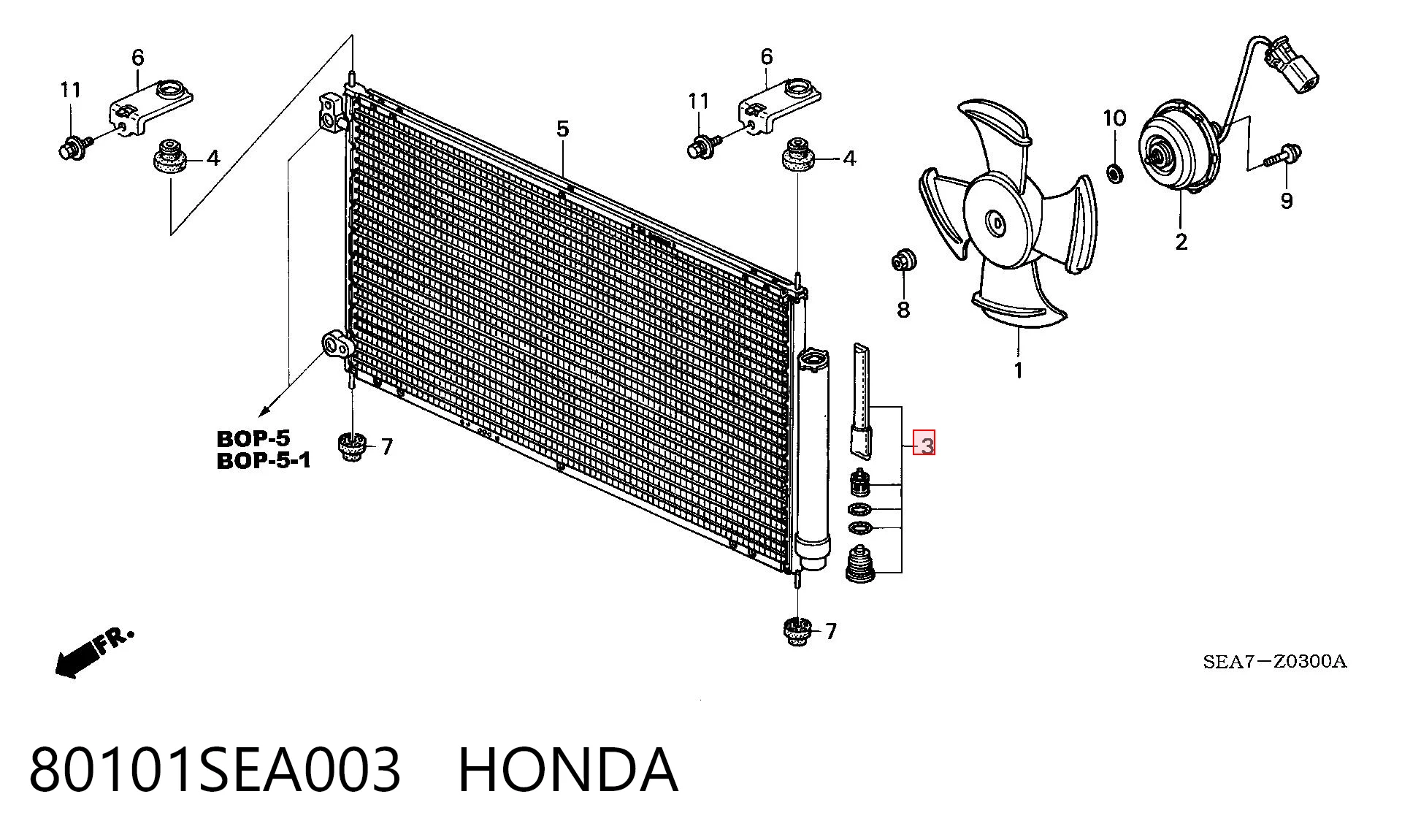 Фильтр салона HONDA 80101SEA003