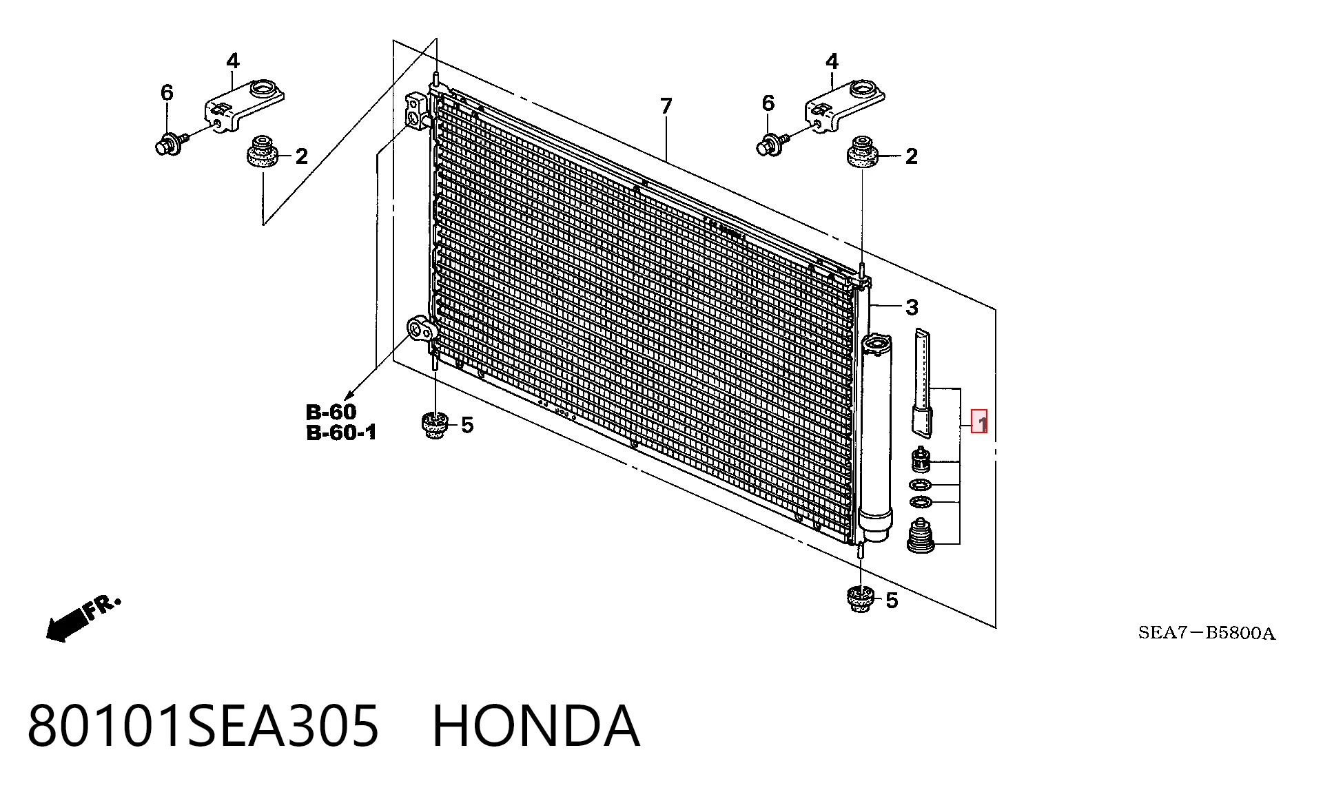 Фильтр салона HONDA 80101SEA305