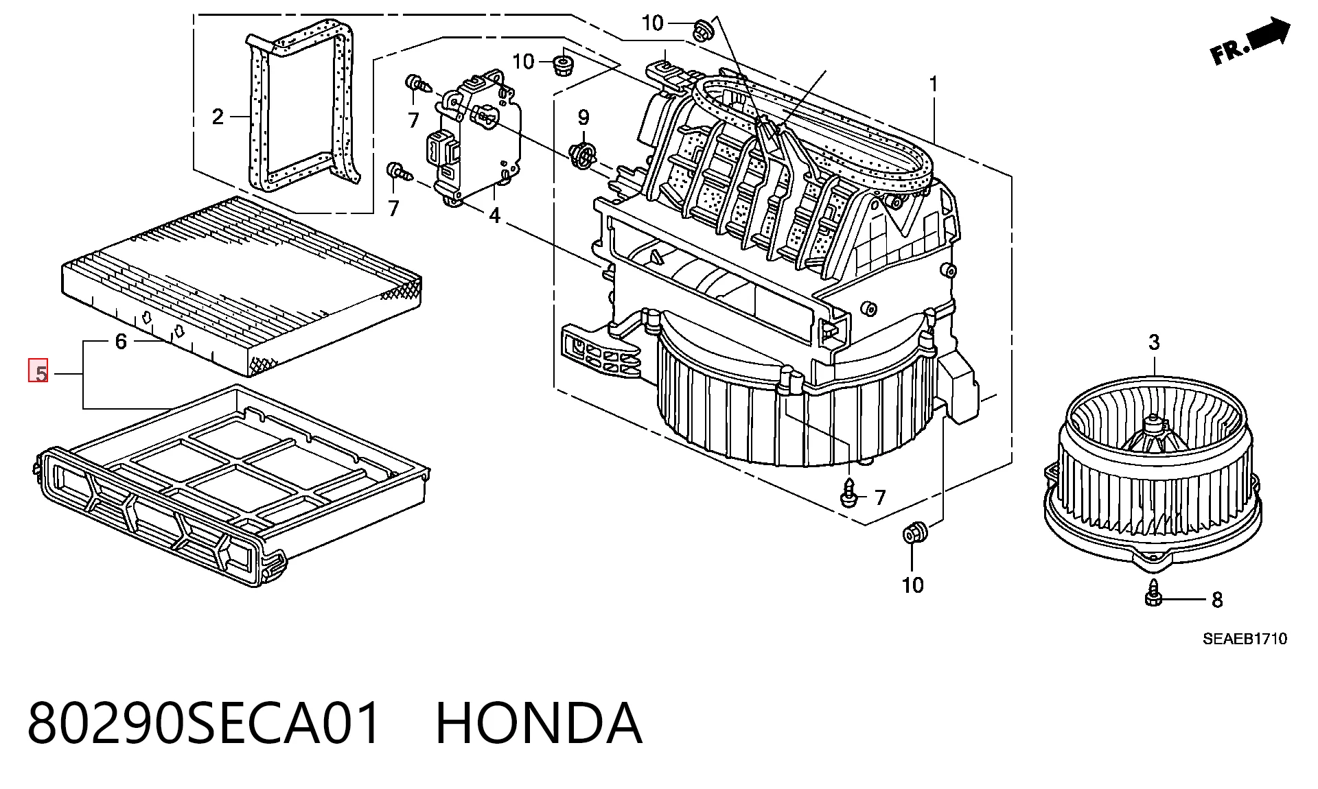 80290SECA01 Honda