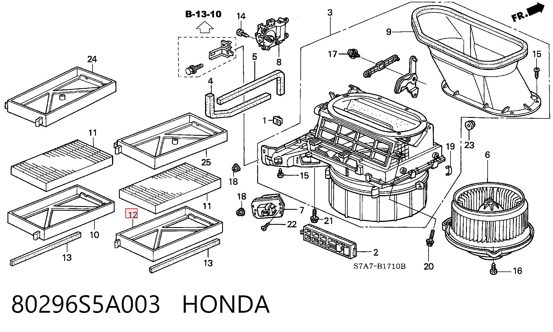 80296S5A003 Honda 