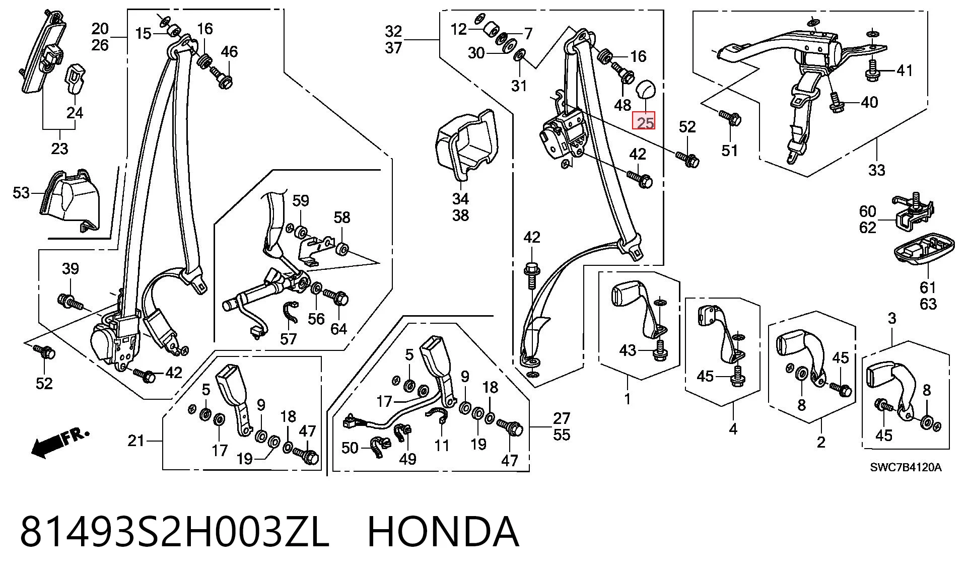 81493S2H003ZL Honda 