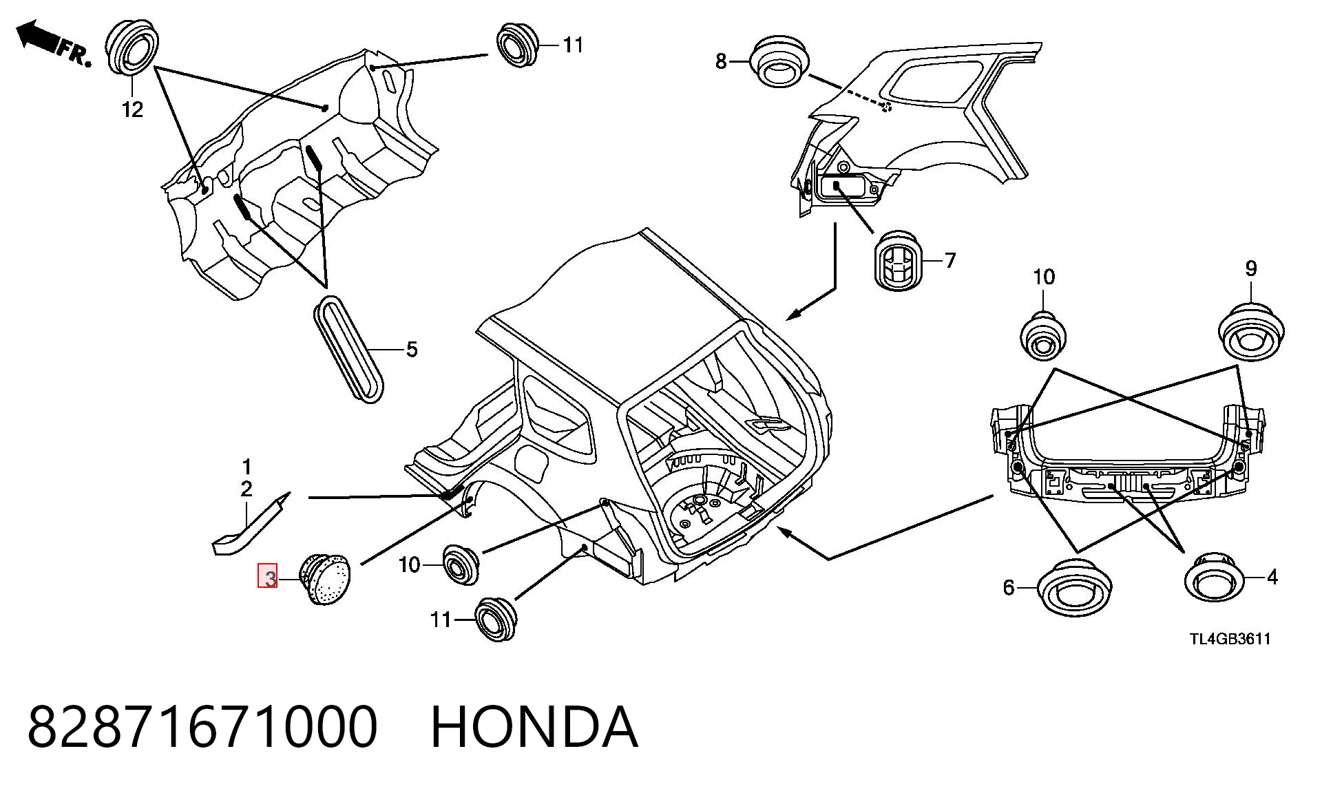 82871671000 Honda 