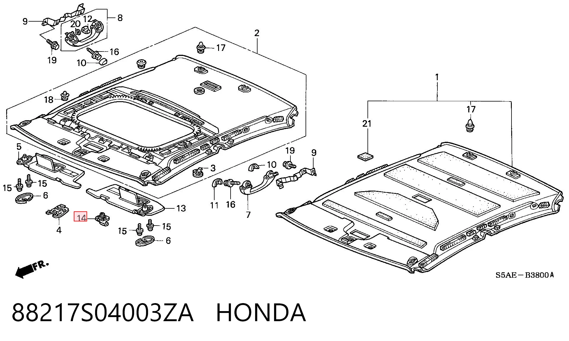 88217S04003ZA Honda 