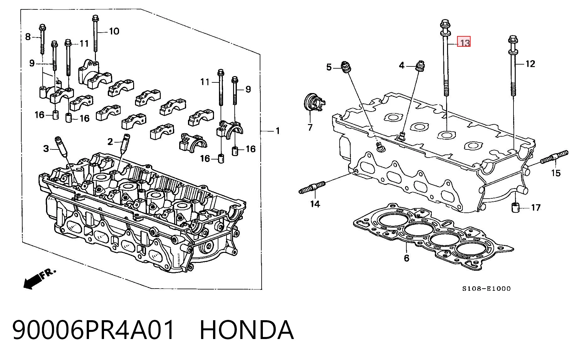  Болт ГБЦ Honda CR-V 1