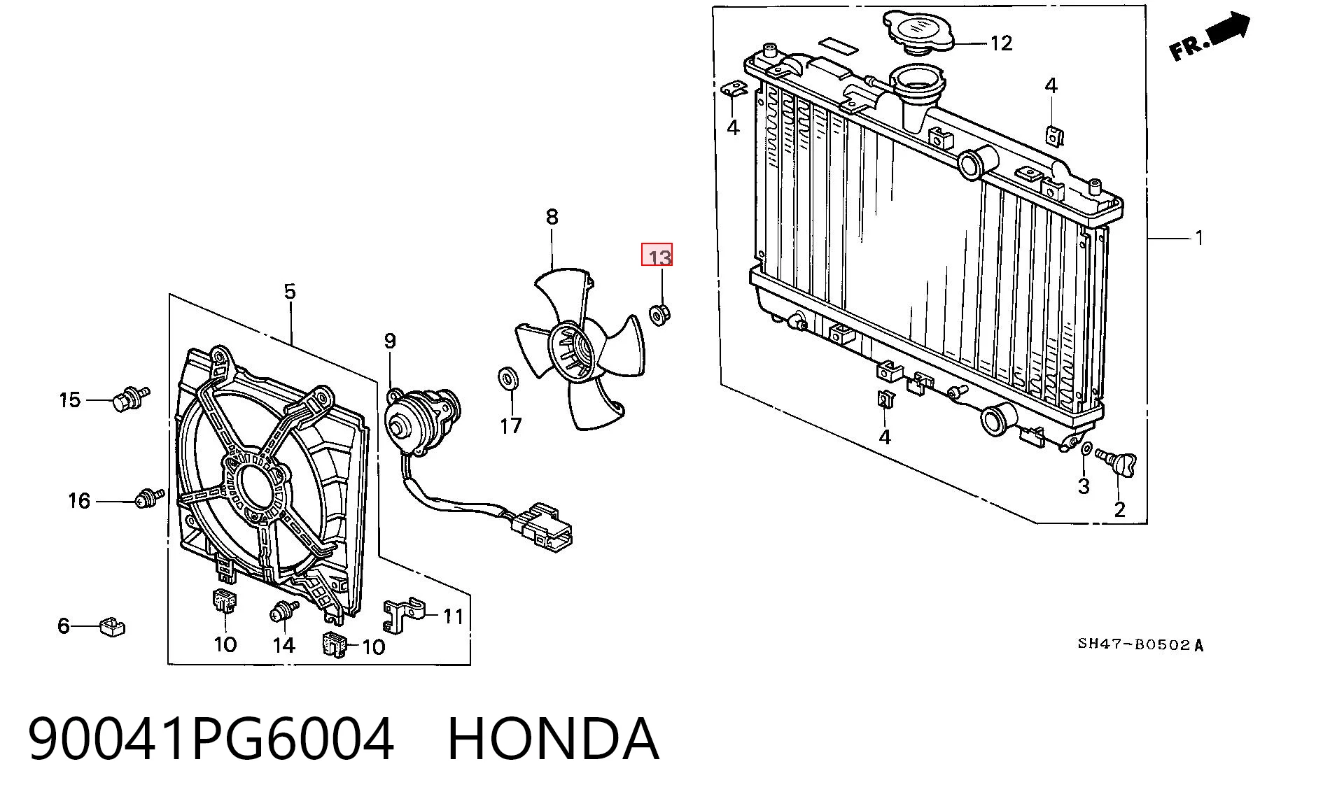 90041PG6004 Honda 