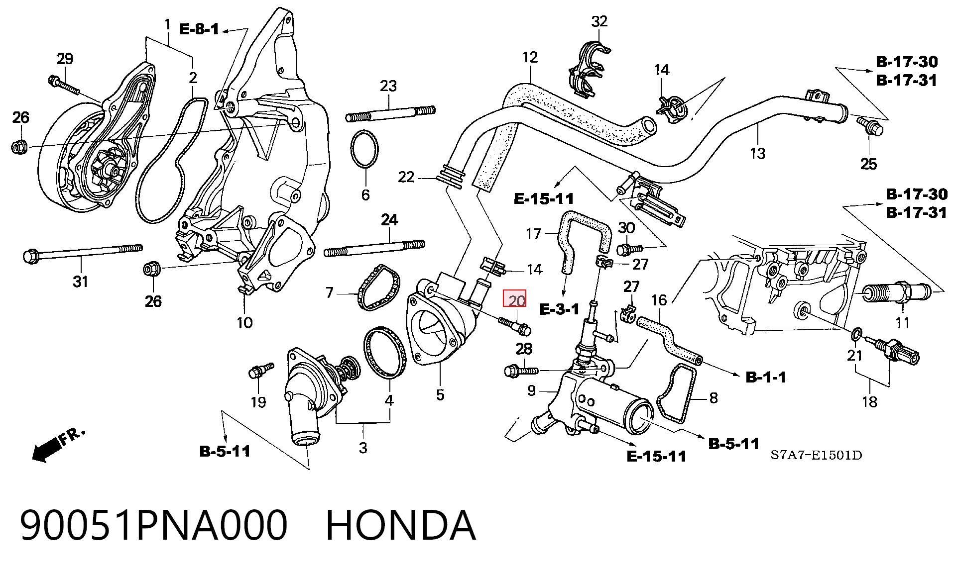 90051PNA000 Honda 