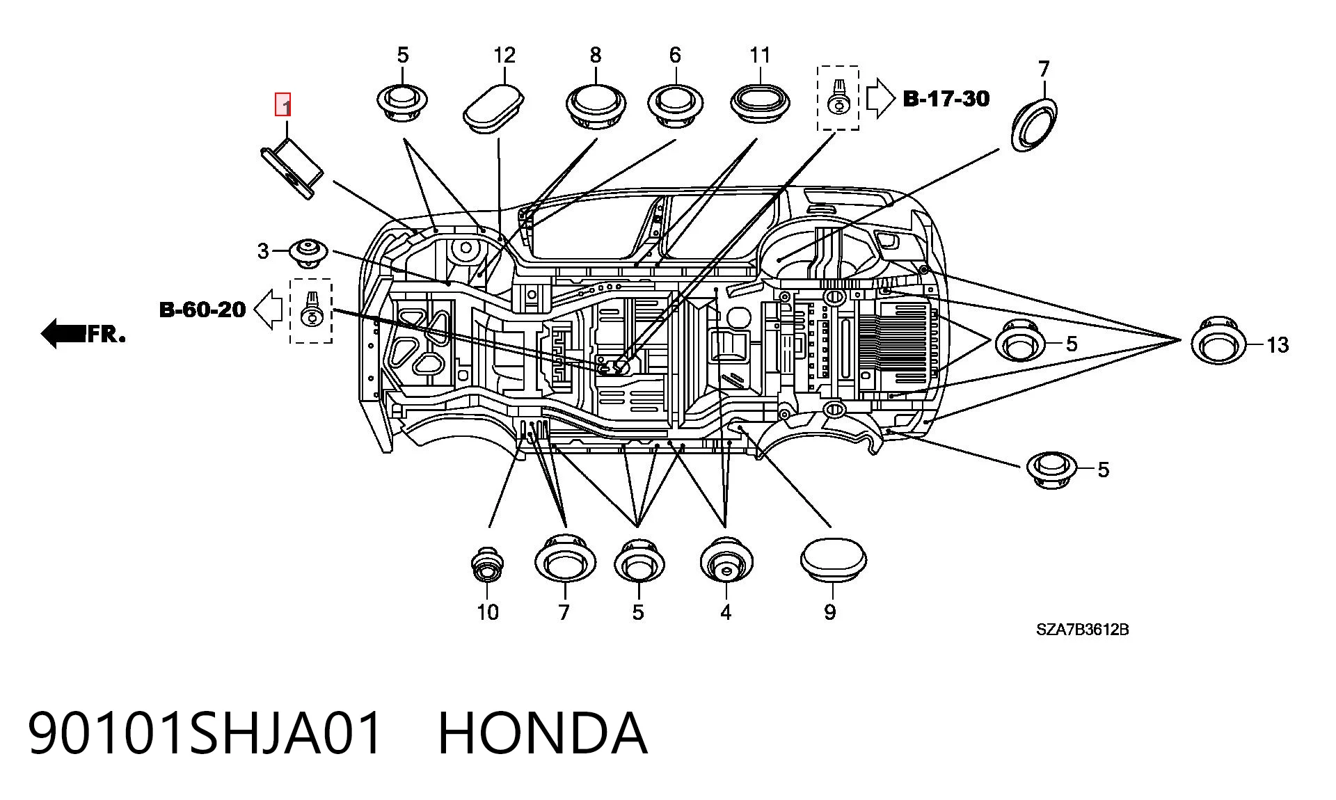 90101SHJA01 Honda 