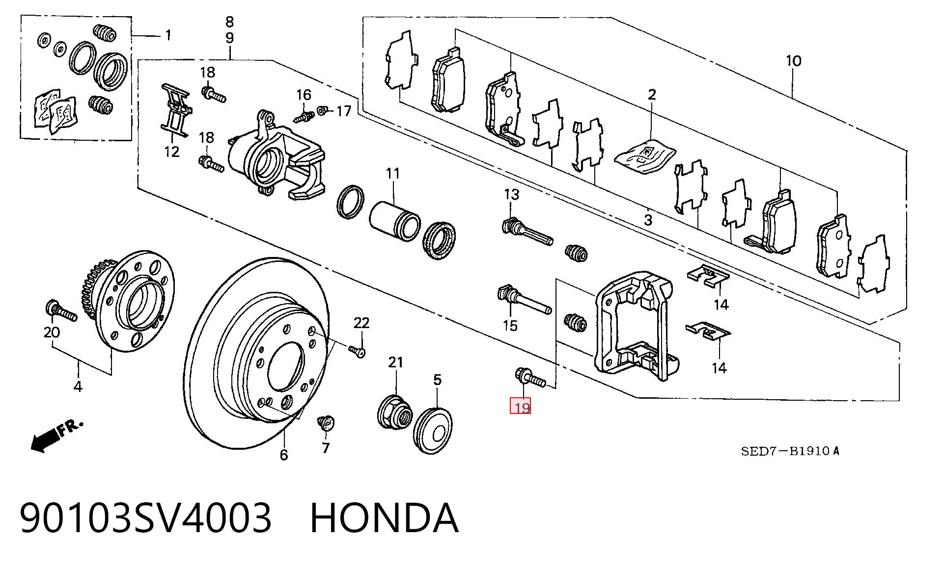 90103SV4003 Honda 