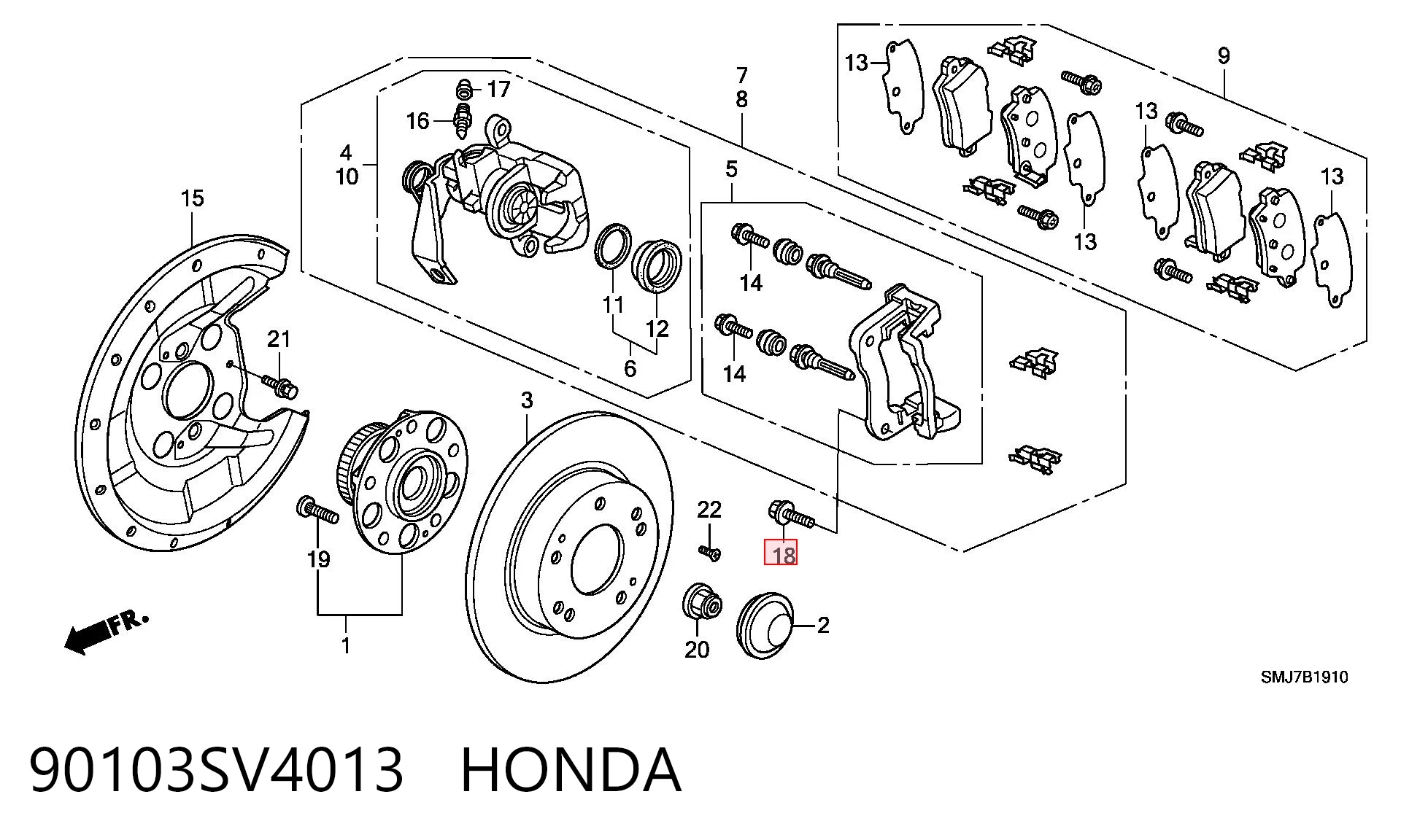 90103SV4013 Honda 
