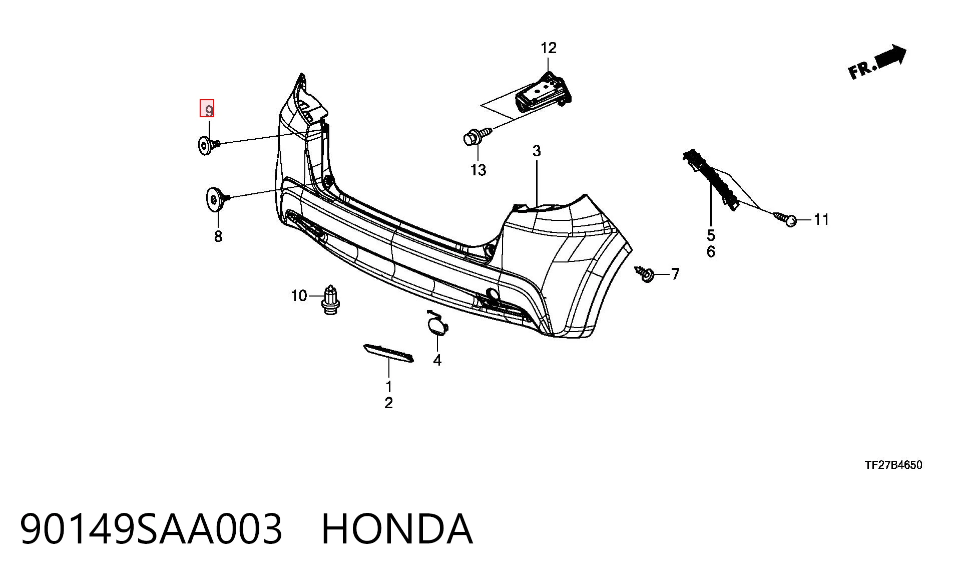 90149SAA003 Honda 
