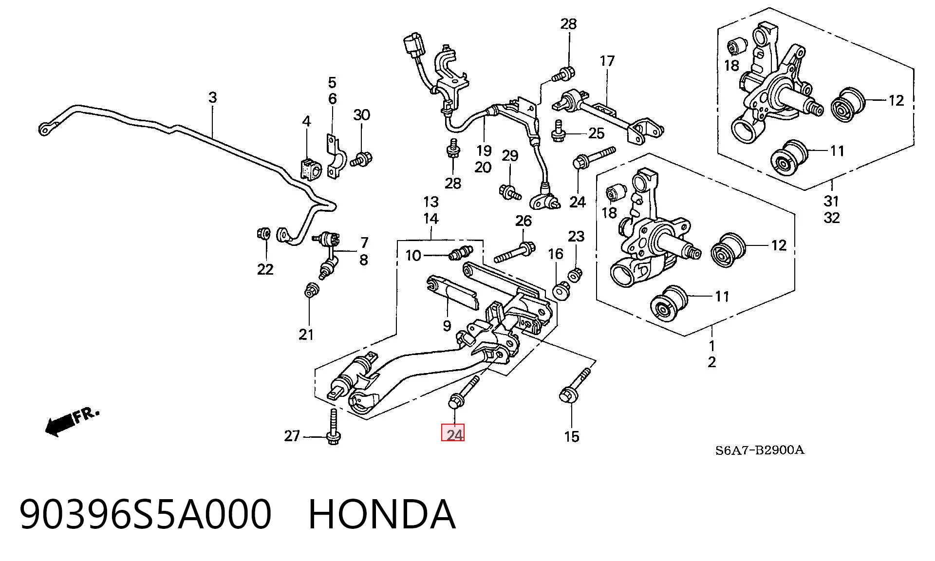 90396S5A000 Honda