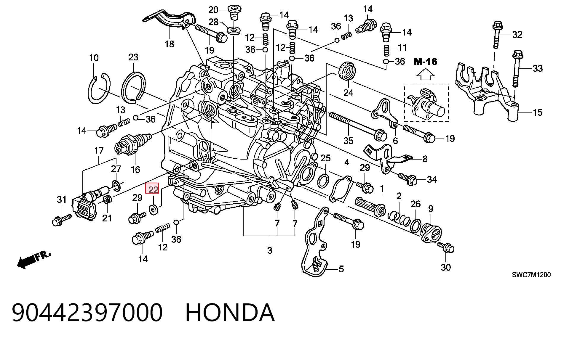 90442397000 Honda 