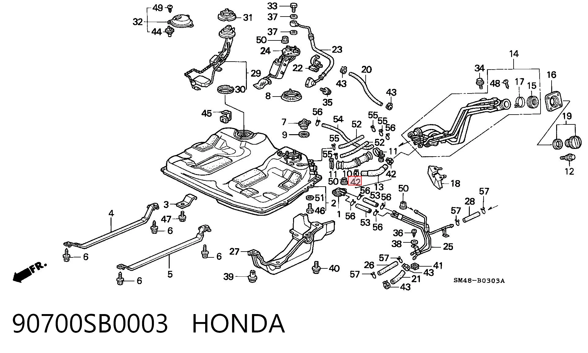 90700SB0003 Honda 