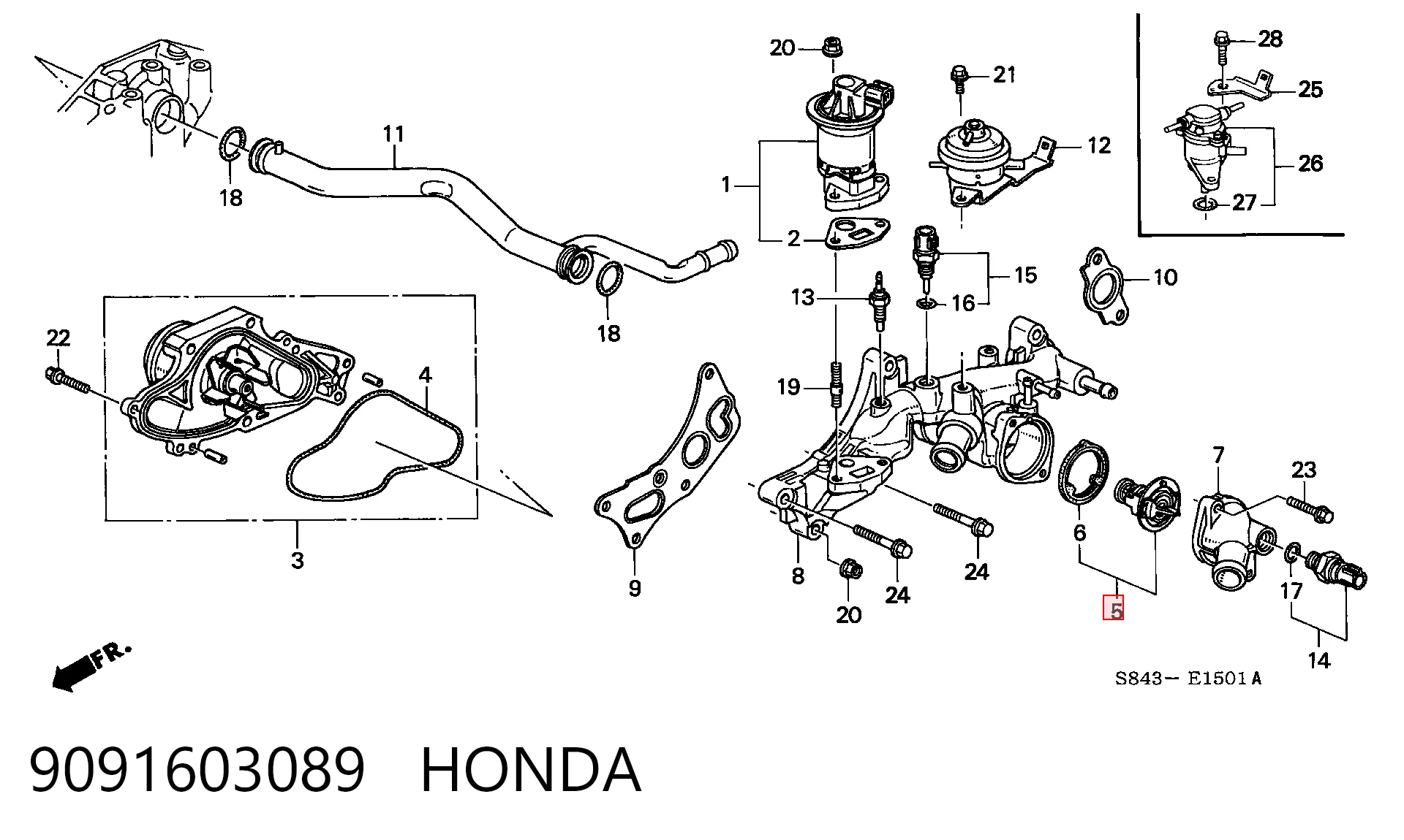 Термостат в корпусе Toyota Land Cruiser 100 внедорожник (J10) (1998 - 2005) цена, от 16.60 USD
